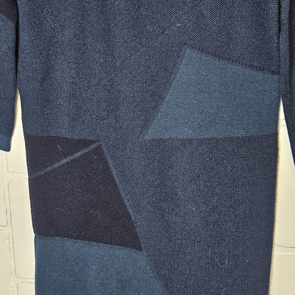 Vince Colorblock Wool Blend Sweater Dress - Picture 3 of 5